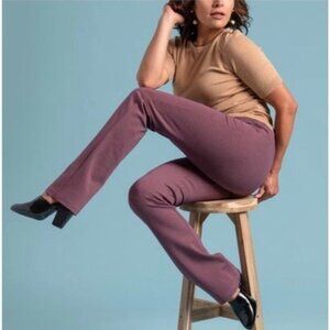 BETABRAND Womans Sz S Straight Leg Dress Pant Yoga Pants Sterling Rose W0076-STR